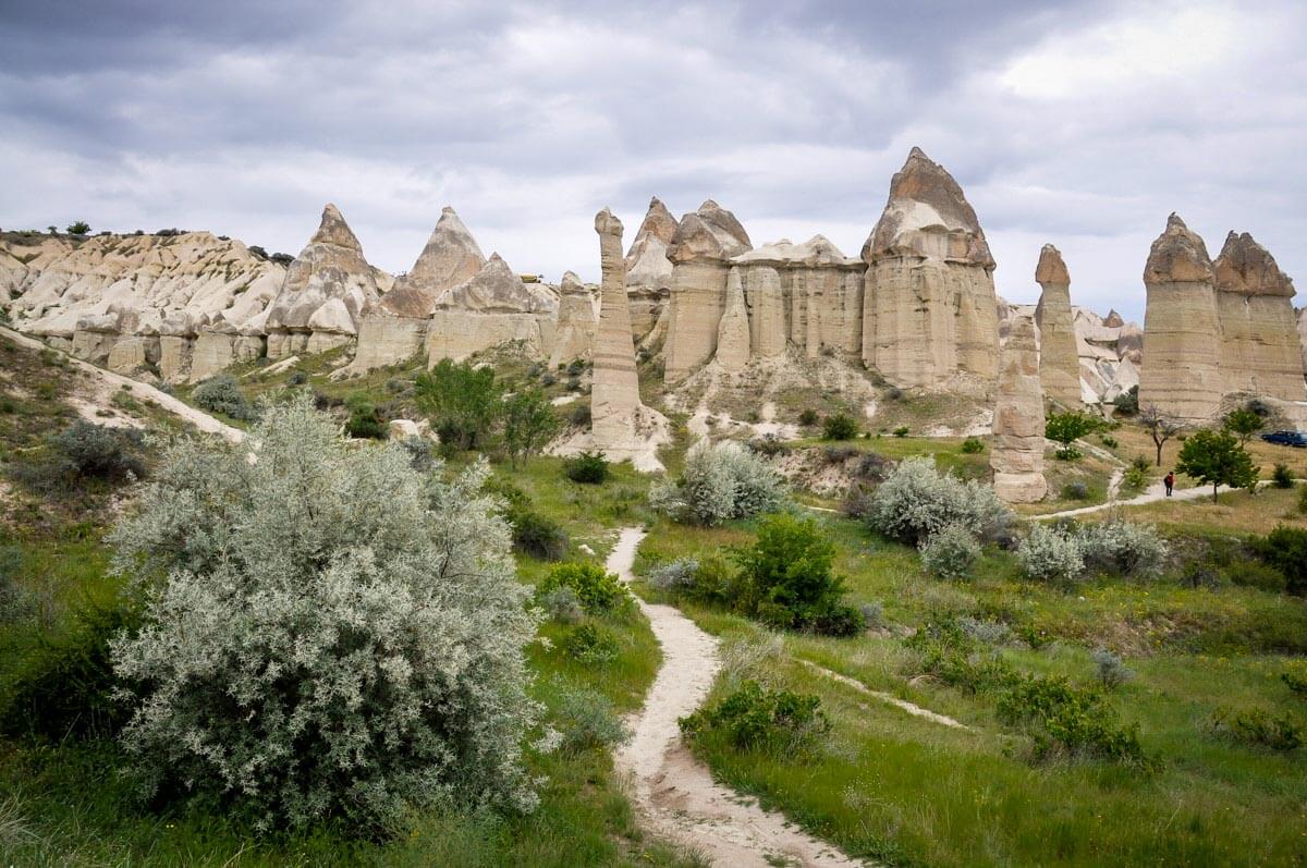 المشي لمسافات طويلة في Love Valley Cappadocia