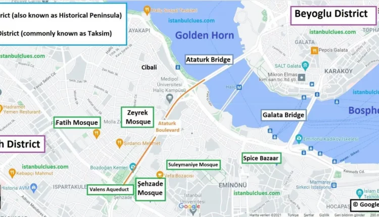 خريطة Unkapani في القرن الذهبي