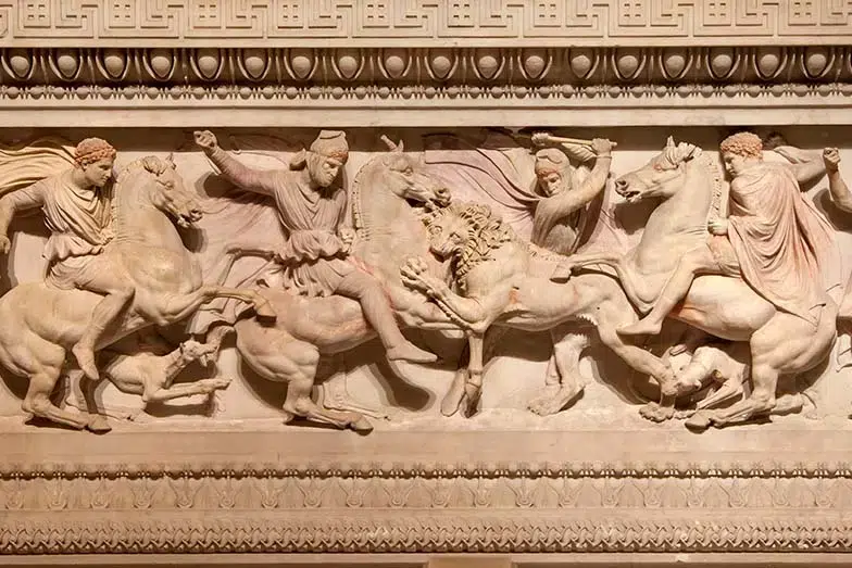 متحف اسطنبول الأثري، تابوت الإسكندر الأكبر.