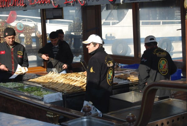 أكل السمك في تركيا